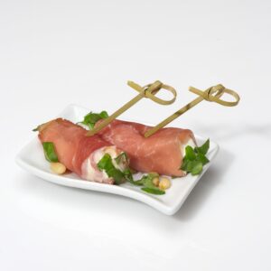 Mini groene asperges met prosciutto