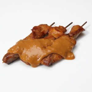 Kipsaté met satésaus